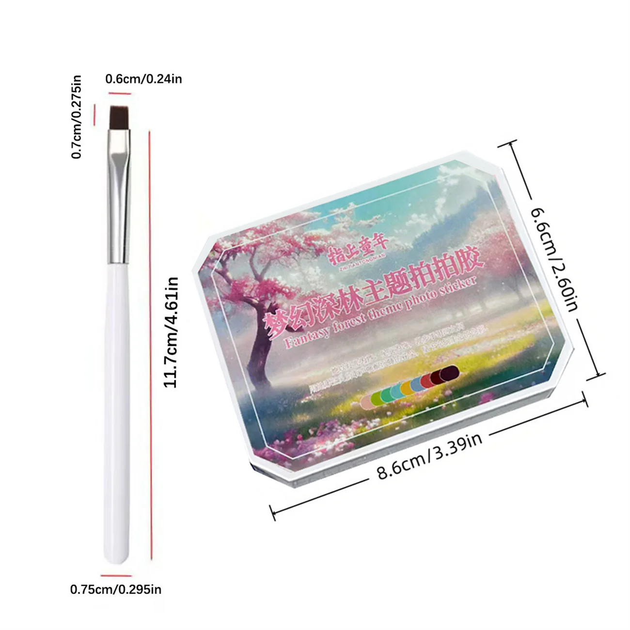 1 Satz/2 Stück Solid Patting Gel Nagellack Kunst Dopamin Makaron grün braun gelb UV & LED Farbkleber Hand Fuß Kunst Design 1 Stück Pinsel