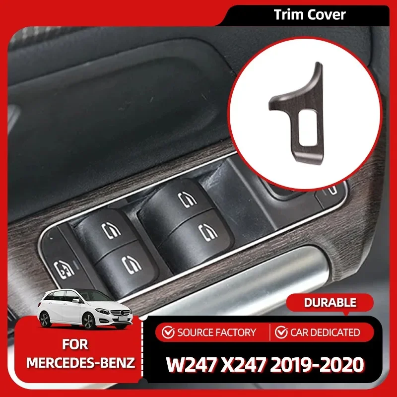 

Стайлинг молдинги 4 шт./компл. ABS автомобильная кнопка подъема окна рамка отделка подходит для Mercedes Benz B GLB Class W247 X247 2019-2020 Auto Inte