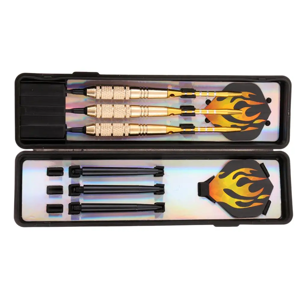 

3 Pieces 18g weiche Spitze Darts for Electronic - With Brass Barrels, Aluminum and Nylon Shafts, PET Flights, Plastic Points
