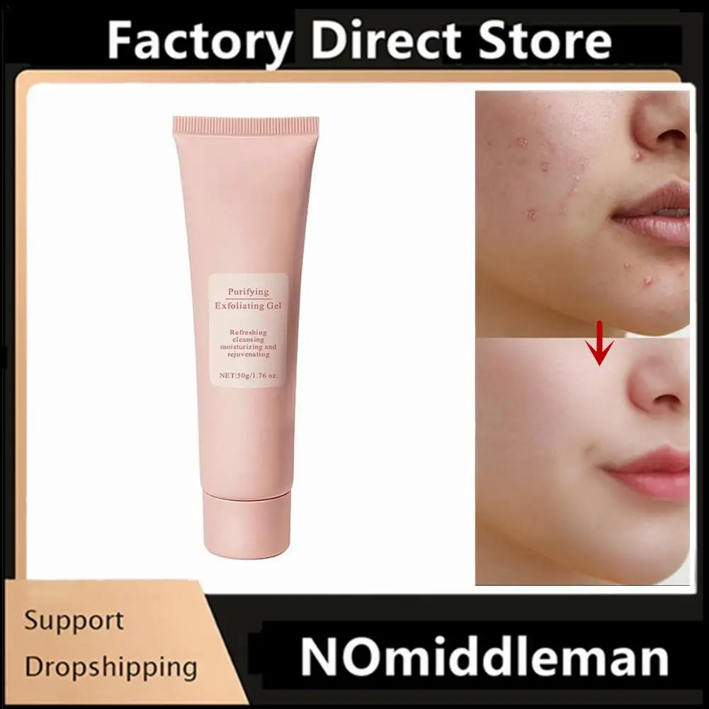 

50g Purifying Exfoliating Gel Gentle Exfoliating Facial Cleanser Facial Scrub Moisturizing Nourishing Repair Cleans Dirt Oils