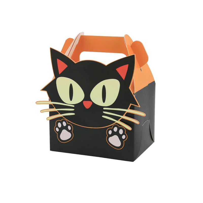 12/24pcs Halloween Papier Süßigkeiten Geschenk box Horror Geist Hexe Mumie Keks bevorzugen Geschenk verpackung Box Trick Halloween Party liefert – Detail 11
