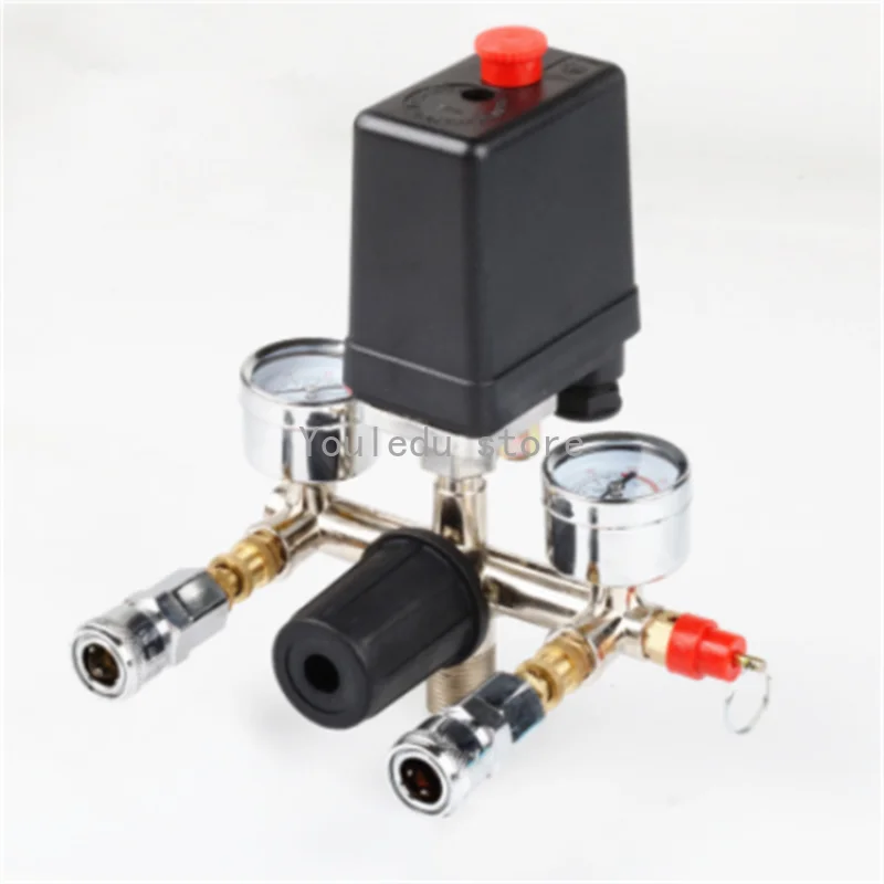 

20A 220V Air Compressor Pressure Switch Controller 0.5-0.8MPA 5-8BAR 90-120PSI Air Pump Pressure Assembly