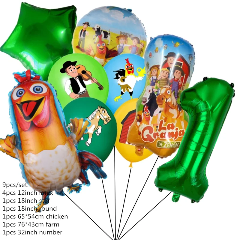 Bauernhof Geburtstag Dekoration Tier Thema Geburtstag Party Liefert Set Geschirr Ballon Platte Tasse Serviette Tischdecke Für Kid Party – Detail 10
