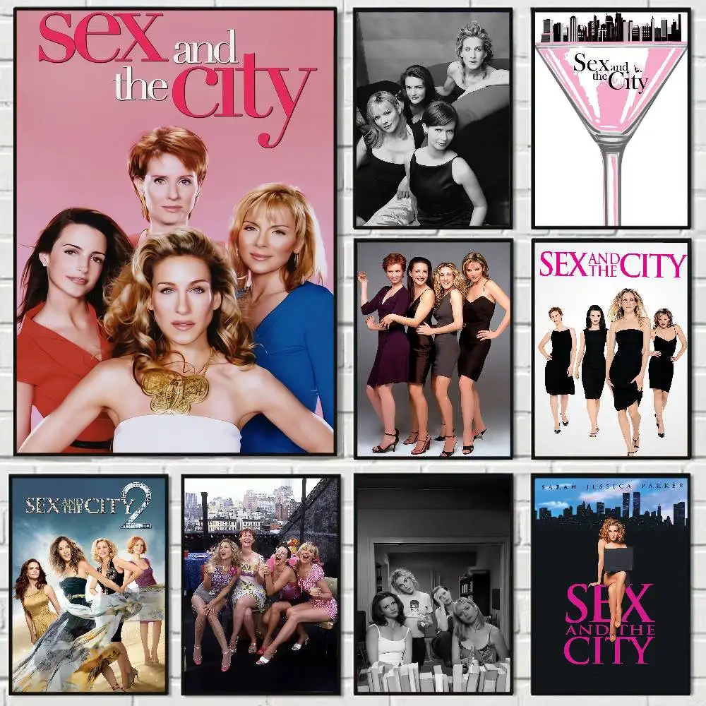 TV Drama Sex And The City Vintage Anime Poster Wall Art For Study Living Room Decor Unique Home Decoration Pictur