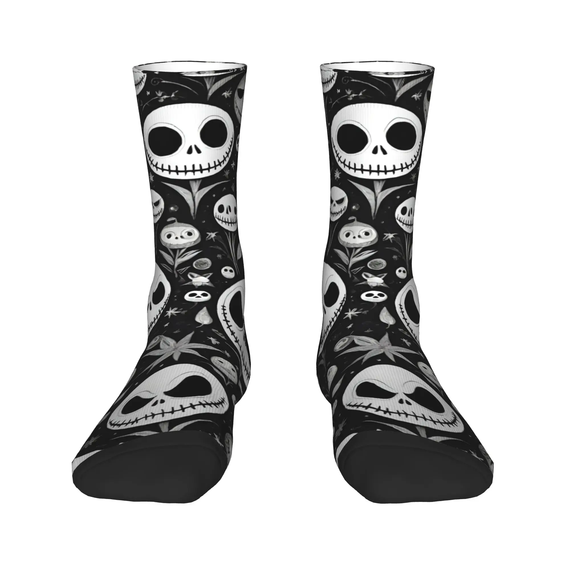 

The Nightmare Before Christmas Mens Crew Socks Unisex Cute 3D Printed Halloween Movie Dress Socks
