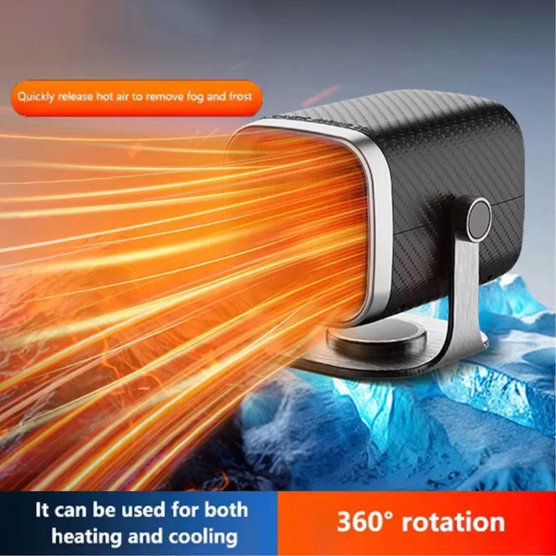 

Car Home Heater 12V/24V Electric Cooling Heating Fan Electric Heater Fan Windshield Defogging Demister Defroster HOME Sup