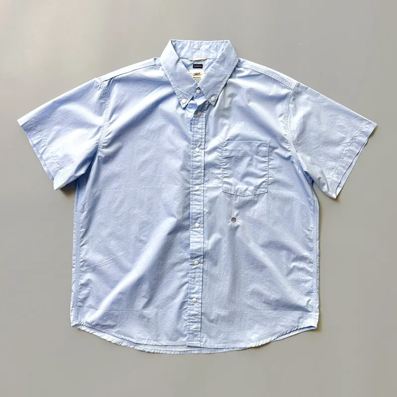 Thin as a Cicada's Wing Summer Fast-drying Lightweight Cityboy Japanese Relaxed Purple Label Men's Short-sleeve Shirt