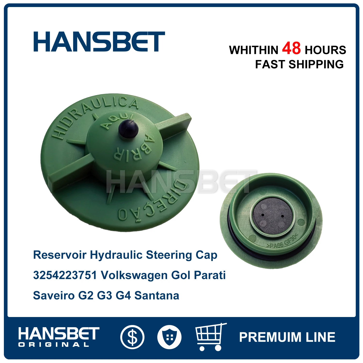 Reservoir Hydraulic Steering Cap 3254223751 Fit Volkswagen Gol Parati Saveiro G2 G3 G4 Santana Quantum HANSBET