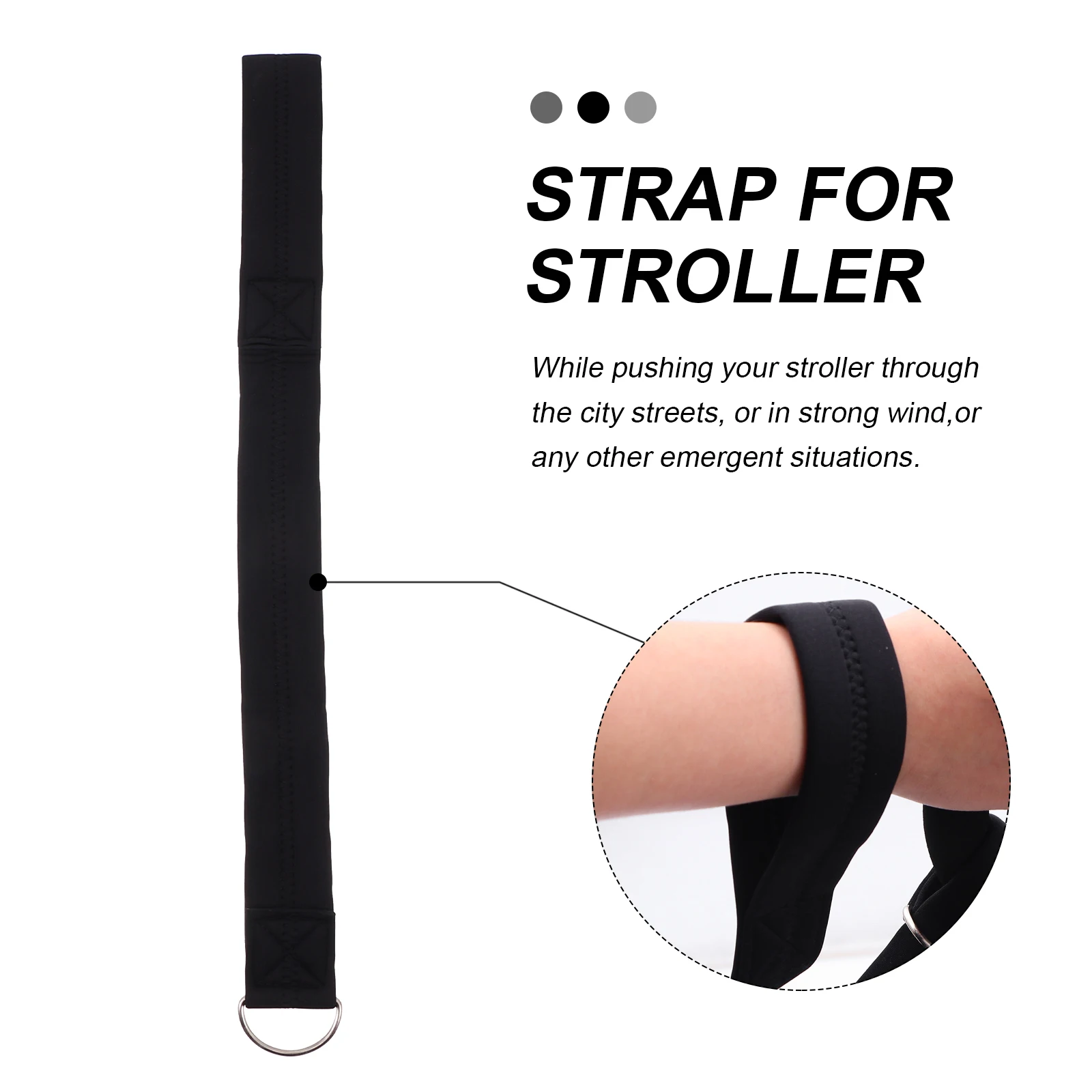 حزام أمان لعربة الأطفال، حزام معصم موثوق به للكرسي المتحرك، مقاس عالمي، قبضة آمنة للآباء في الهواء الطلق، مساعد على التنقل #1