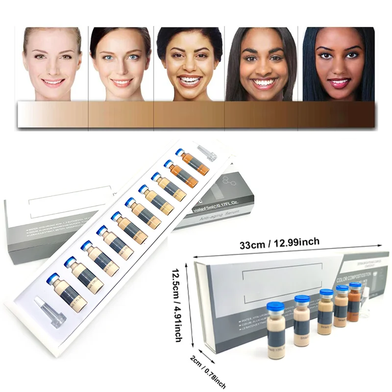 

10pcs 5ml BB Cream Facial Serum Ampoule Kit Beginner Starter Liquid Foundation High Quality Original Korean Cosmetics set