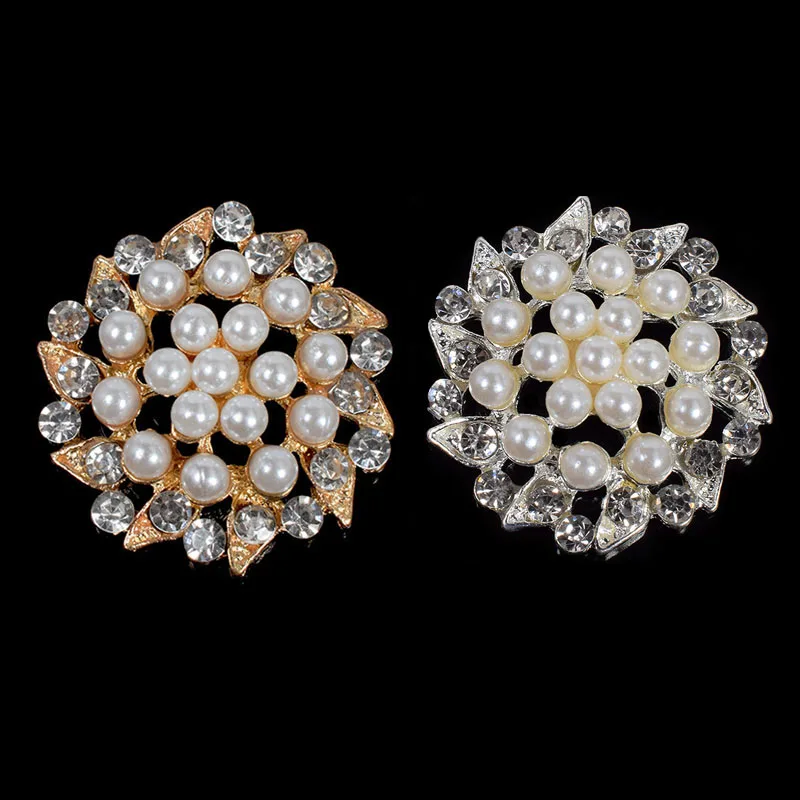 

Engood 50 шт. 32 мм пуговицы со стразами и жемчугом, винтажная отделка и украшения для шитья, ремесло для DIY, пряжки для свадебного букета, декор для волос