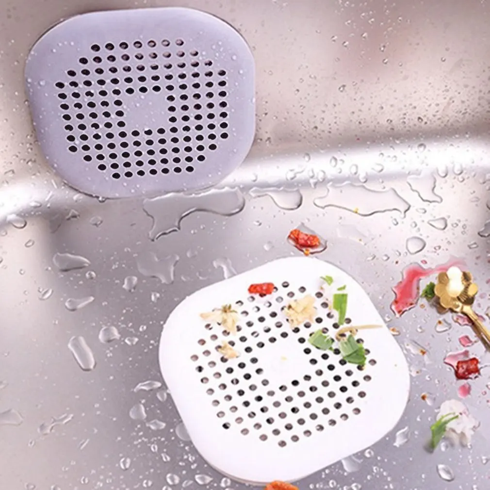 Filtro di scarico a pavimento in Silicone filtro per lavello tappo per capelli Catcher cucina bagno lavello filtro di scarico coperchio filtro per fognatura