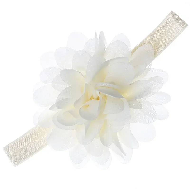 Lovely Newborn Baby Girls Chiffon Flower Headbands Toddler Headwear Photography Props Infant Hair Accessories Birthday Gifts