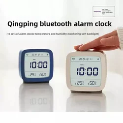 Qingping Smart Alarm Clock with LCD Screen Adjustable Nightlight Temperature Humidity Monitor