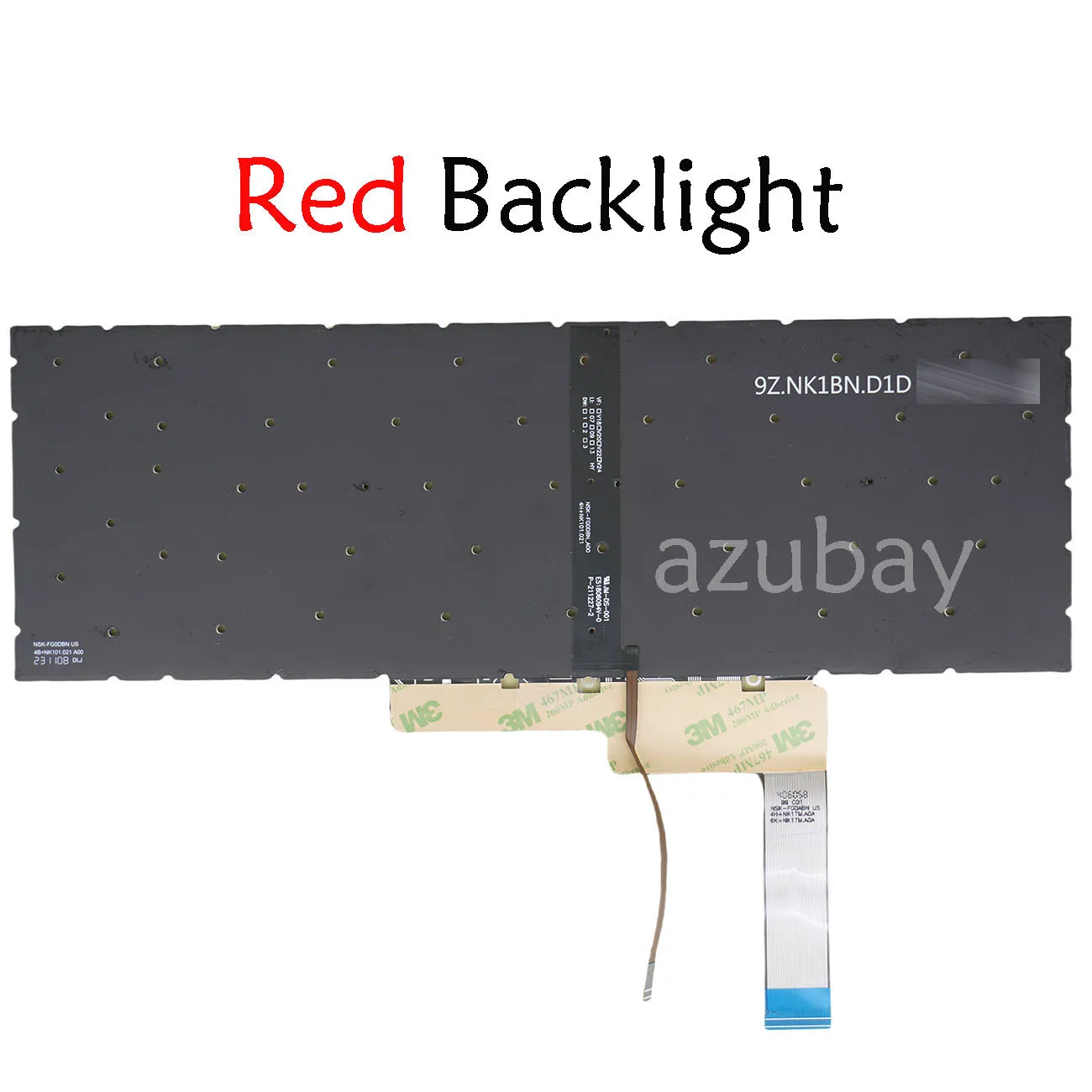 Red Backlit Laptop Keyboard For MSI Katana GF66 GF76, Katana 17 B11U B11UCX, Alpha 15 B5EE, Bravo 15 B5DD/ 15 B5ED German QWERTZ
