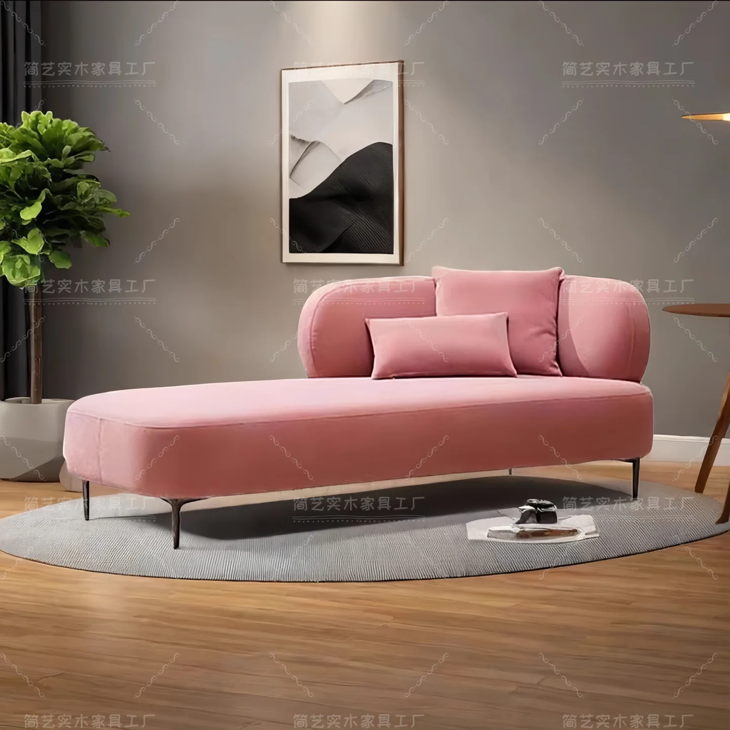 Modern simple living room leisure chaise longue minimalist beauty couch lazy sofa bedroom chaise longue