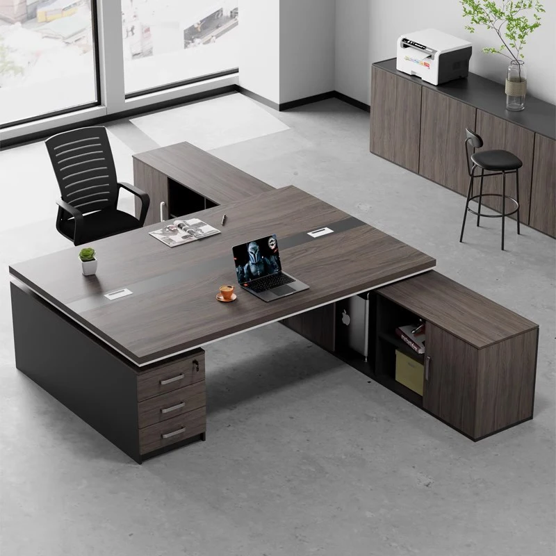 مكتب مكتب خشبي عالمي جمالي عتيق مقاس كبير مكتب داخلي موضة Escritorio Oficina Lounge Suite الأثاث