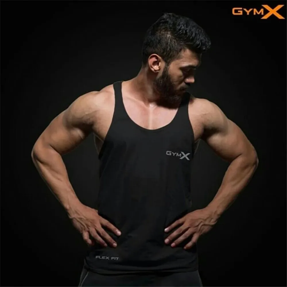 2023 Men Bodybuilding Tight Tank Tops Summer Jogger Workout Sleeveless shirt Man Sling Vest Male Gyms Fitness Brand Clothing