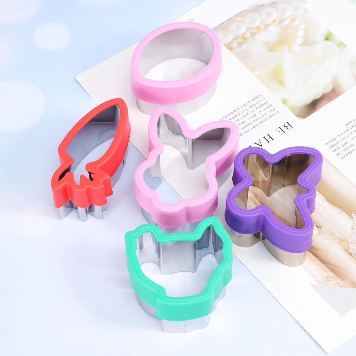 

5Pcs Easter Cake Mold Molds for Baking Mini Cupcake Tool Biscuit Molds For Baking Dessert Kitchen Biscuit Mold Gadgets