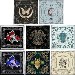 Divinations Tablecloth Moon/Butterfly/Flower Tarot Cards Tablecloth Altars Cloth Divinations Board Game Accessories