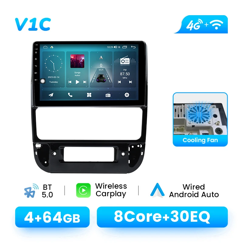 9 Inch Android 14 Autoradio Voor Peugeot 406 1999-2004 Draadloze CarPlay Android Auto GPS IPS Scherm DSP AI Spraakbesturing 4G LTE