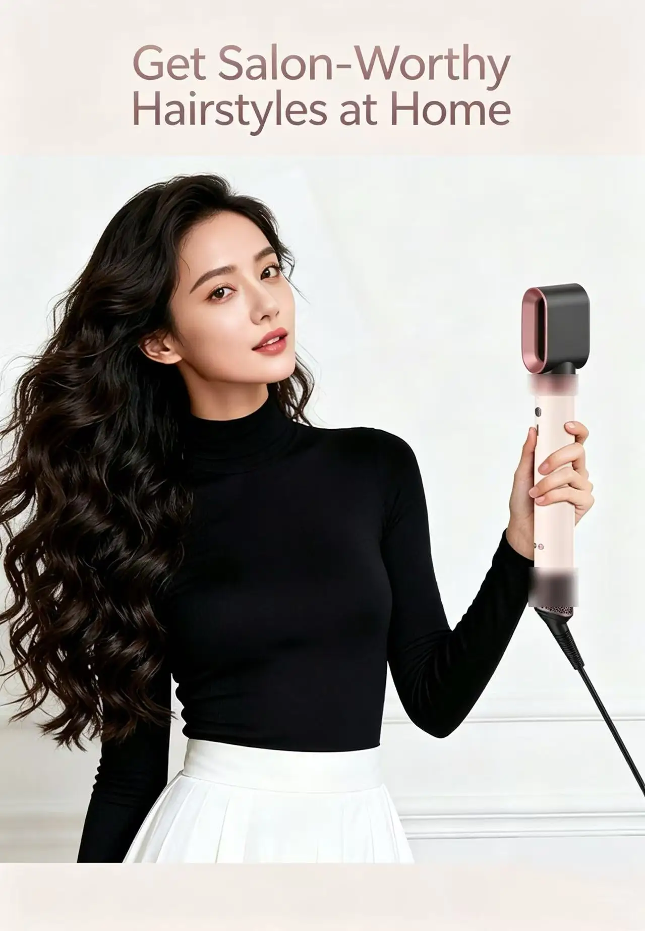 6-In-1 6-In-1 Hair Care Styler HS09 Negative Ion Blow Dryer Multi-Function Curling Iron Combination Hairdryer for Styling And Grooming - Aliexpress Deal