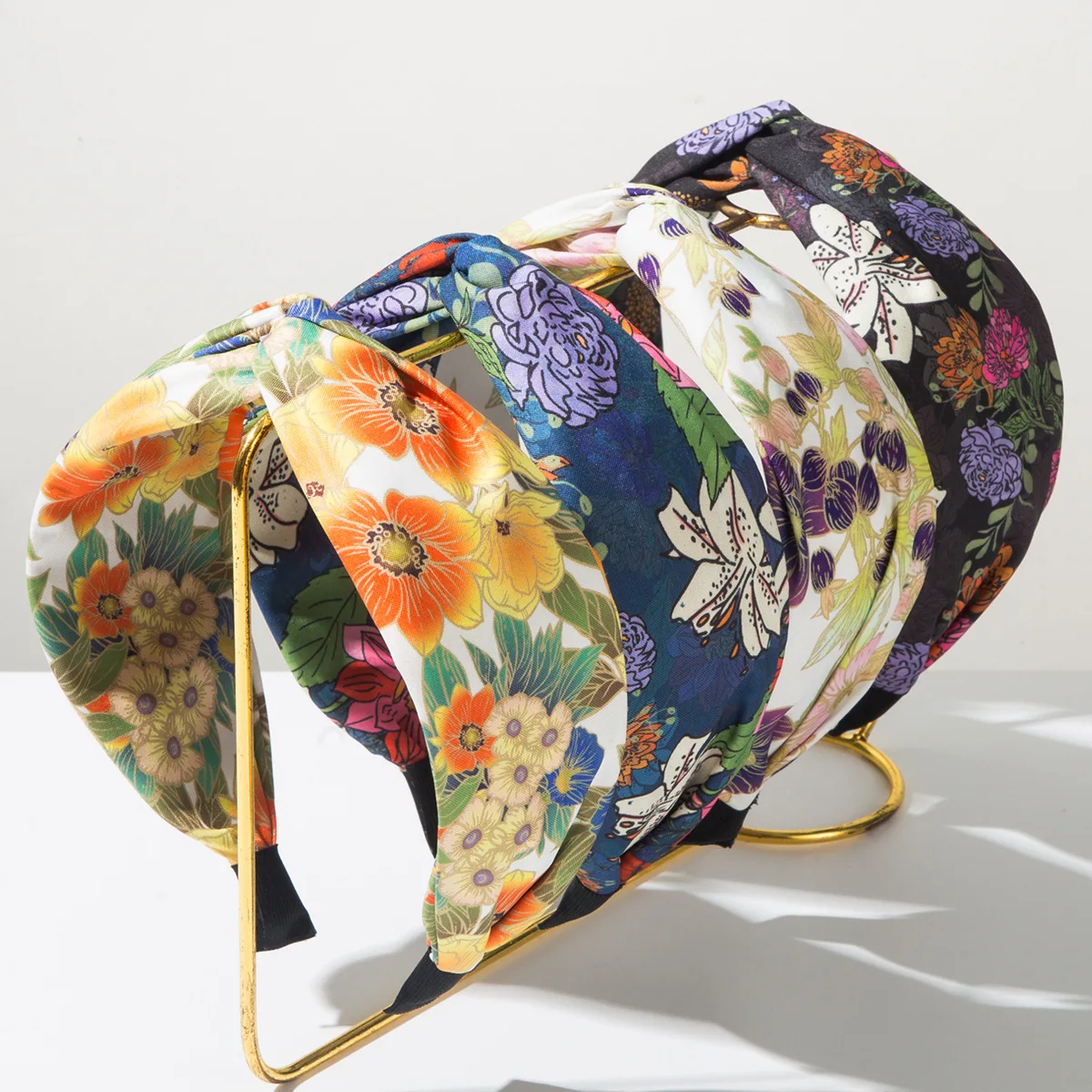 

Seaside Vacation Style Flower Bohemian Color Matching Print Headband Sweet Hair Accessories