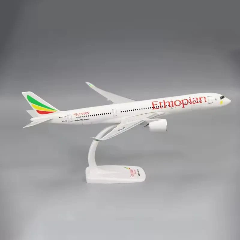 

1/200 A350 A350-900 Эфиопский авиационный самолет Пластик ABS Сборка Модель самолета Модель самолета Игрушка для коллекции