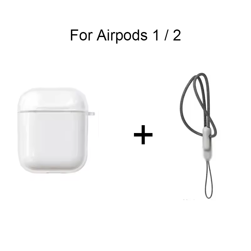 Clear Soft TPU Earphone Case for Airpods 4 3 2 1 Pro Pro2 Pro 3 Shockproof with Lanyard Strap for Airpods 4 Charging Case Cover - Image 12
