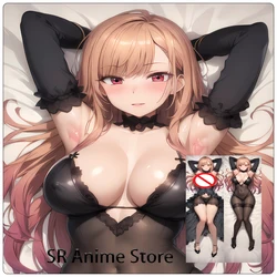 Dakimakura Anime mój Dress-Up kochanie poszewka z postacią do przytulania prezenty świąteczne podwójnie z nadrukiem z jednej strony poszewka na poduszkę 2WAY Kitagawa Marin