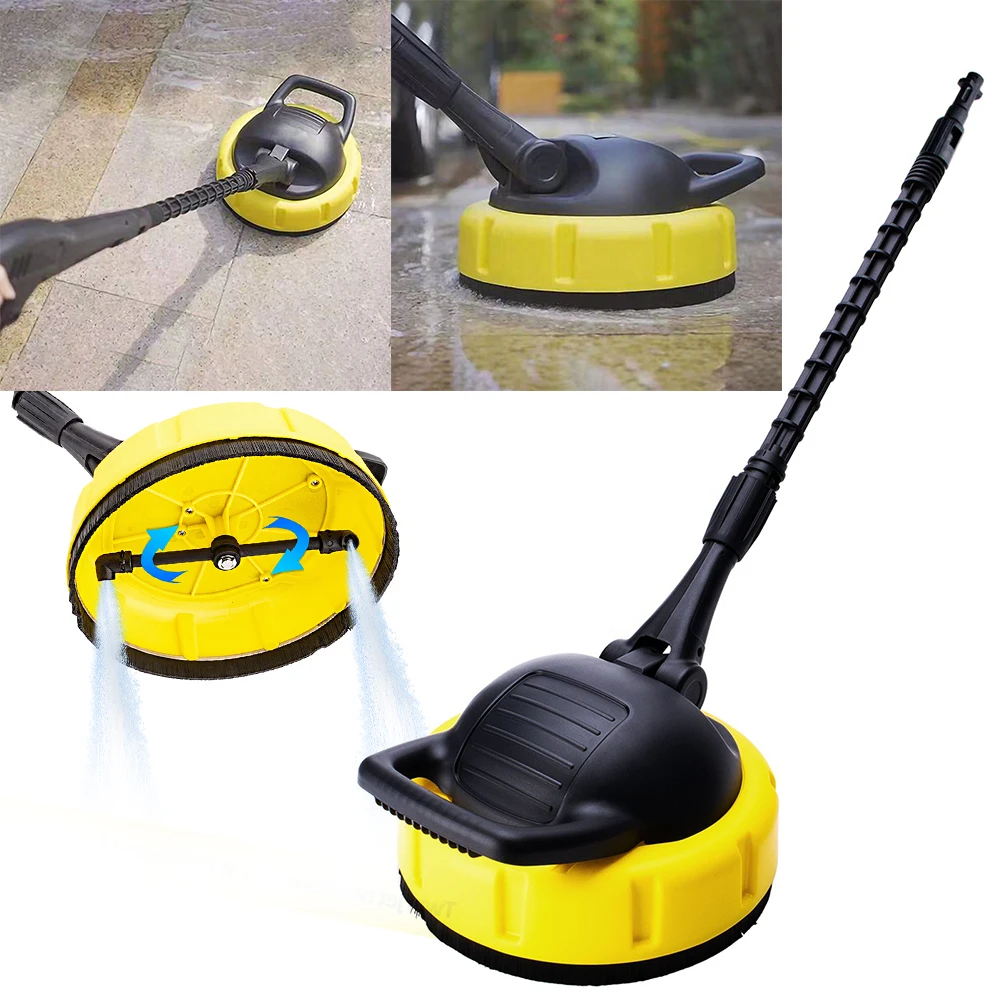 Pressure Washer Multi-Surface Rotary Brush Cleaner Floor Cleaning Tool High Pressure Washer for Karcher Cleaner Attachment