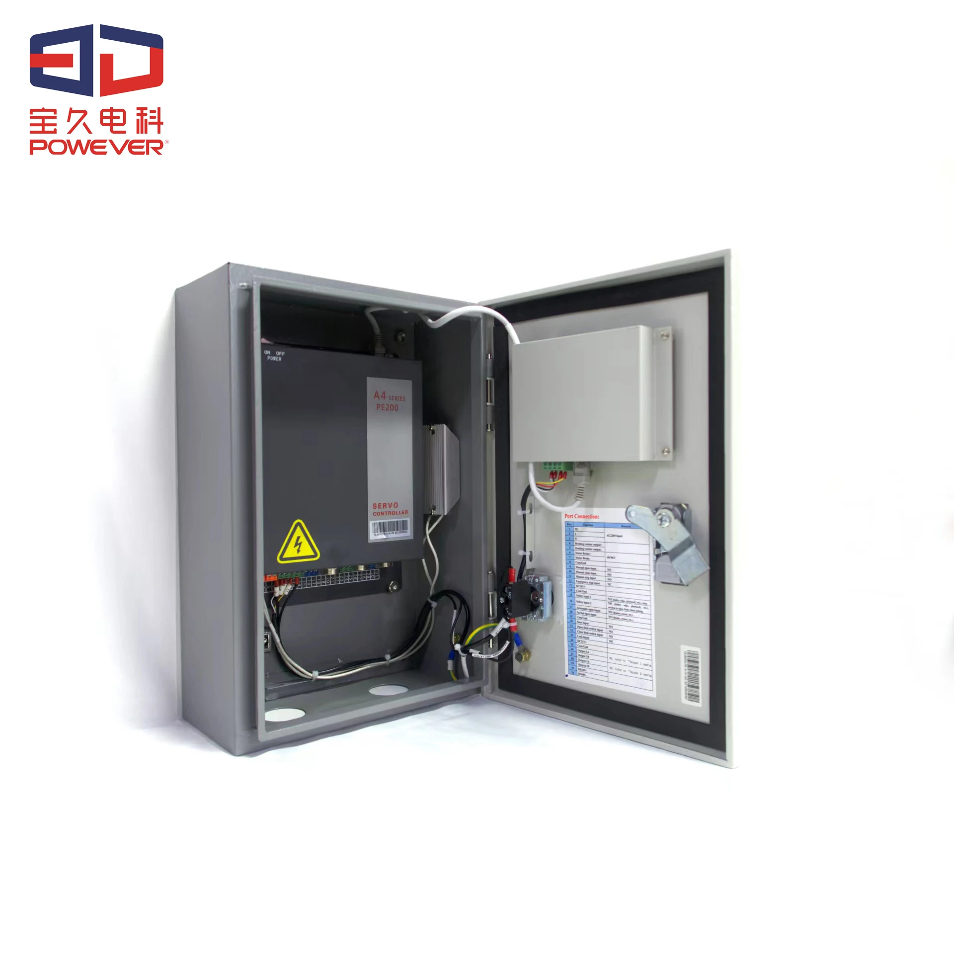 Industrial High Speed Spiral Door Automation Kit 750w 2000rpm Servo Moter And Controller Gate Opener