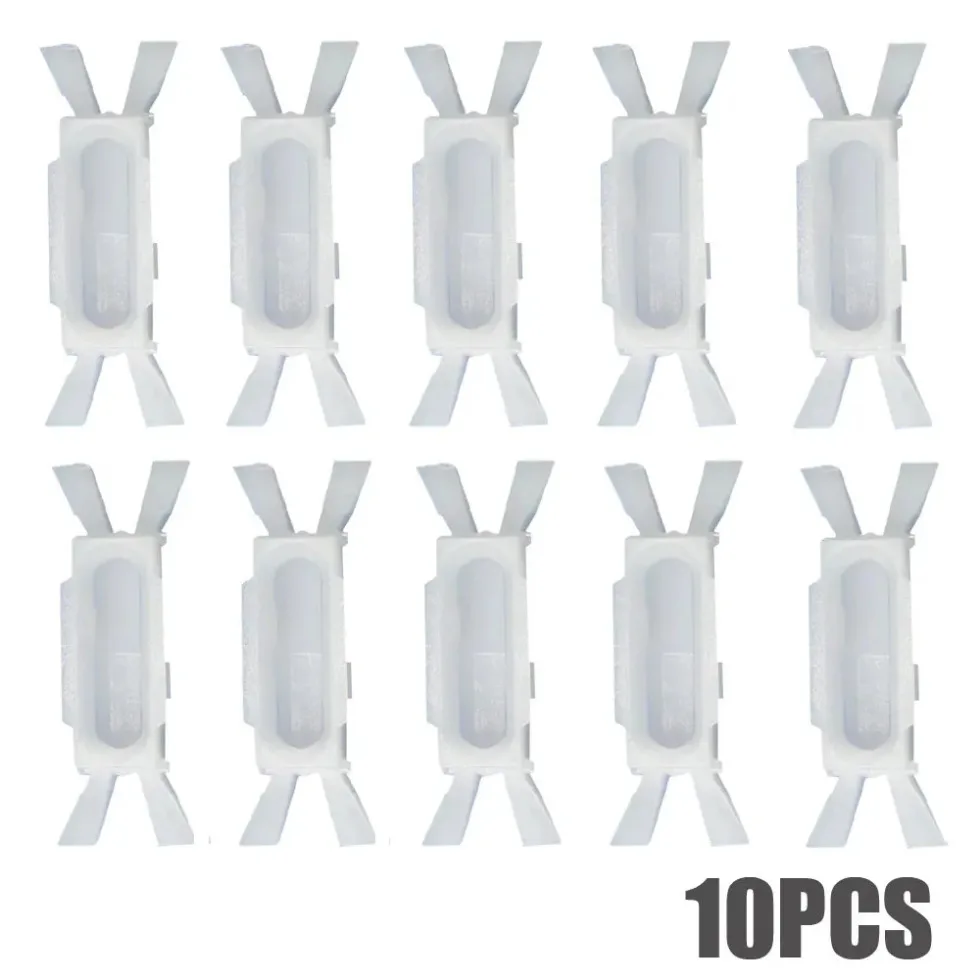 

10Pcs Car Door Rain Eaves Sealing Strip Clamp Fastener Auto Clip and Fasteners White Car Interior Accessories for Fiat 7078732