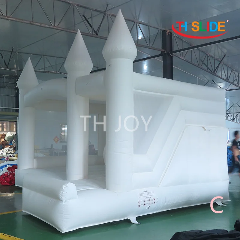 Fast Air เรือประตู,5x4 M 17-13ft งานแต่งงาน Bouncer House, สีขาว PARTY Inflatable Bouncy ปราสาทสไลด์สําหรับเด็ก N ผู้ใหญ่