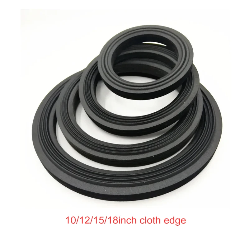 2pcs/Lot 15/18inch Speaker Cloth Edge Suspension Brim 2-Fold Rings Red Surround Woofer Subwoofer Repair Accessories Wholesale