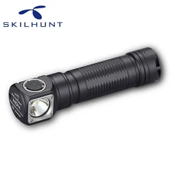 SKILHUNT-linterna LED de 1200 lúmenes, lámpara de cabeza ligera serie H04, faro con imán trasero 18650, Clip fácil para correr y trabajar