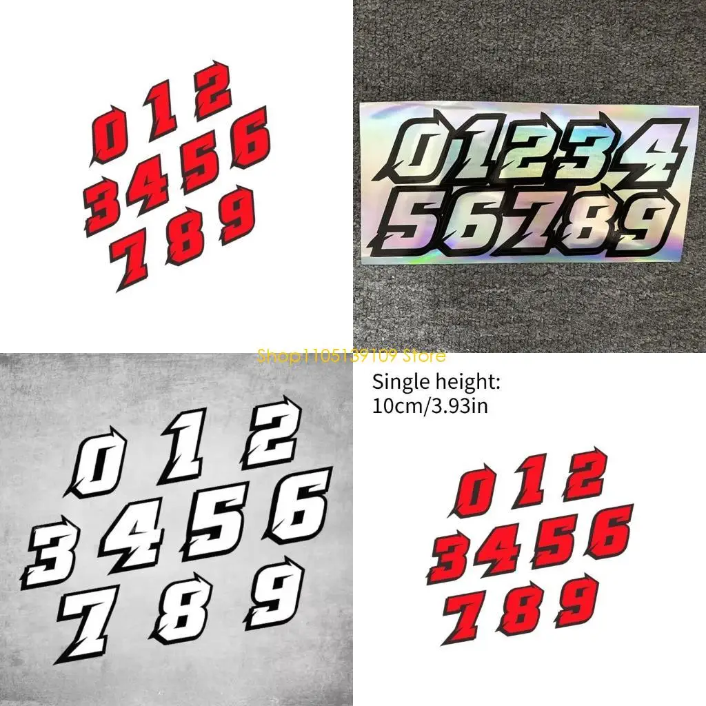 

Metallic Reflective Bike Racing Stickers Permanent Adhesive Outdoor Durability