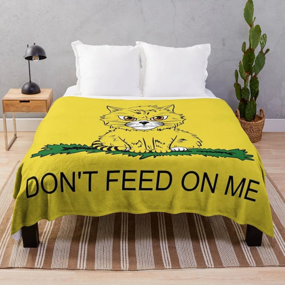 

Save the Pets, Eating the Cats, Don't Feed on Me Throw Blanket blankets and throws for sofa Vintage Blankets