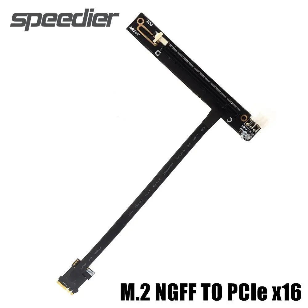 Desktop Wireless WiFi Network Card Adapter PCIe 3.0 X16 & X1 & Mini PCIe To M.2 Expansion Card WiFi A.E Key Riser Cable NGFF M.2