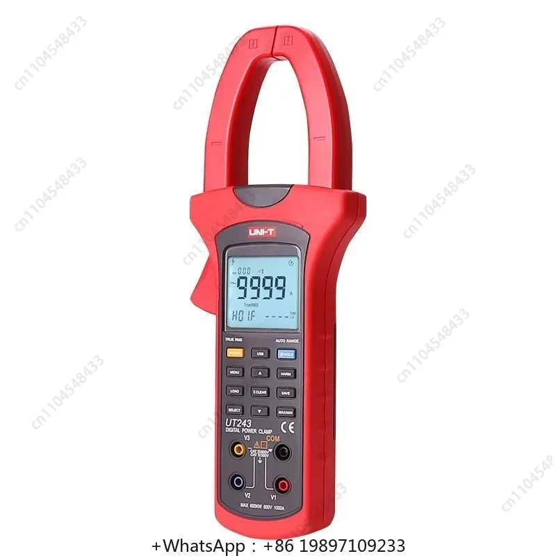 UT243 Power And Harmonics Analysis Clamp Meter Three Phase True Rms Clamp Meters