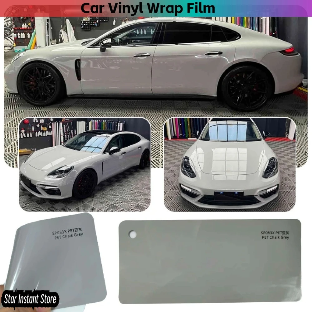 

Sub-gray Color Changing Vinyl Wrap 1.52x17m, PET Self Adhesive Car Film, Satin Air Bubble Free Auto Wrap