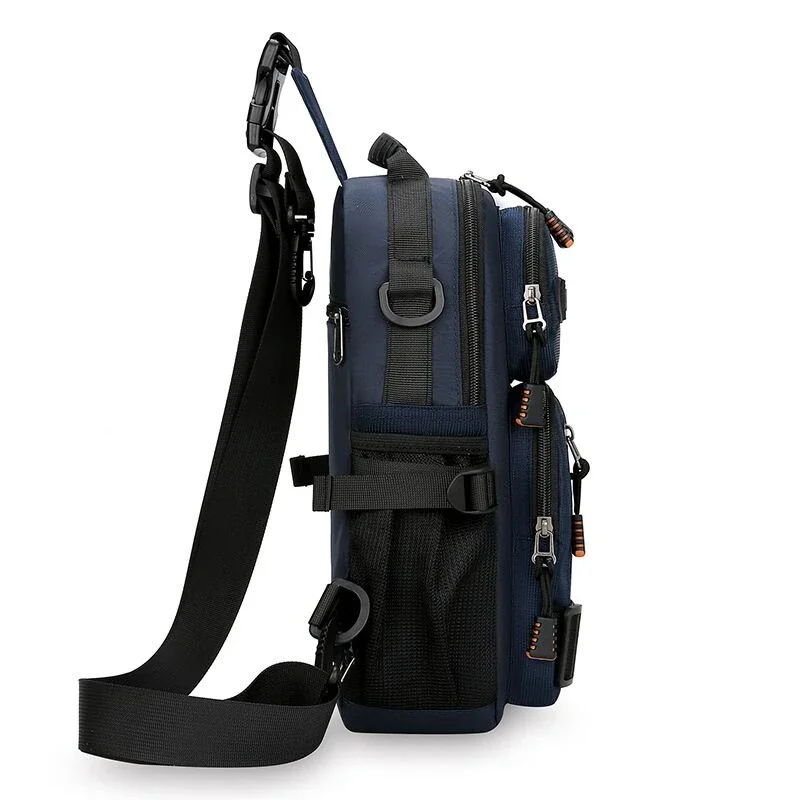 Taktischer Rucksack für Herren, Camping, Brusttasche, Sport, Schultertasche, Outdoor, Wandern, Klettern, Radfahren, Angeln, MOLLE Sling, EDC, Gürteltasche