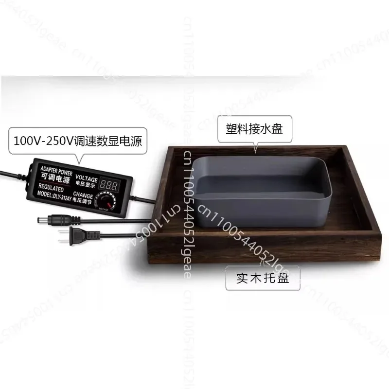 Instalación de arte que fluye de gota de rocío de agua, artefacto de gato, adorno de característica de agua corriente Zen en la recepción del hotel