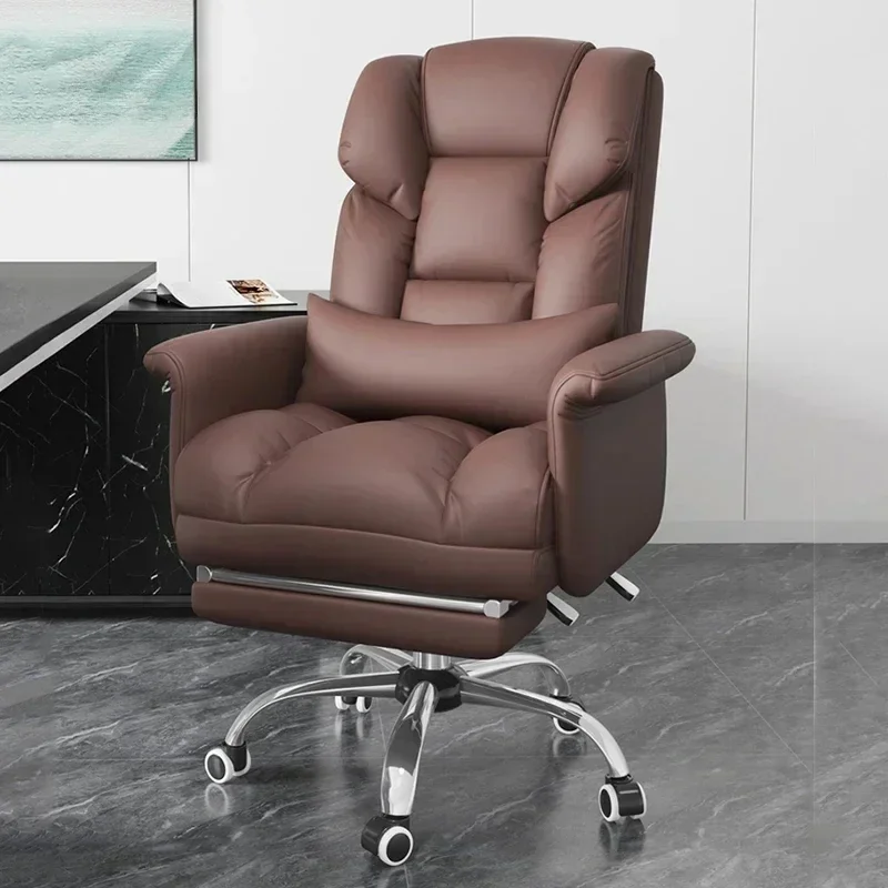 

High-quality Italian Leather Office Chairs For Home Gaming Chair Comfortable Sitting Lift Business Office Furniture