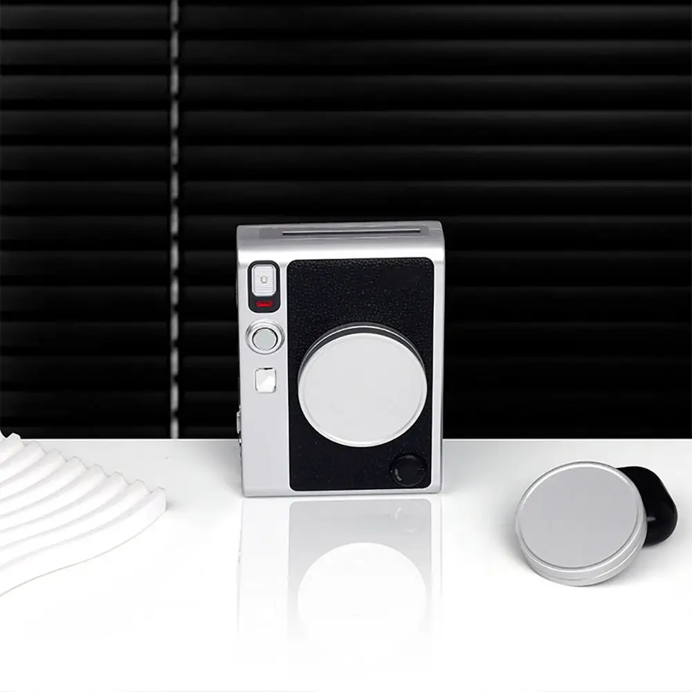 Aluminium Alloy Instant Camera Lens Cap Dustproof Buffer Sponge Lens Cover Waterproof for Fujifilm instax mini EVO