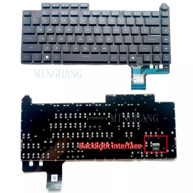 M   New for  Asus ROG Strix SCAR 16 G635LR G635LW G635LX 2025 US Keyboard Per-Key Backlit