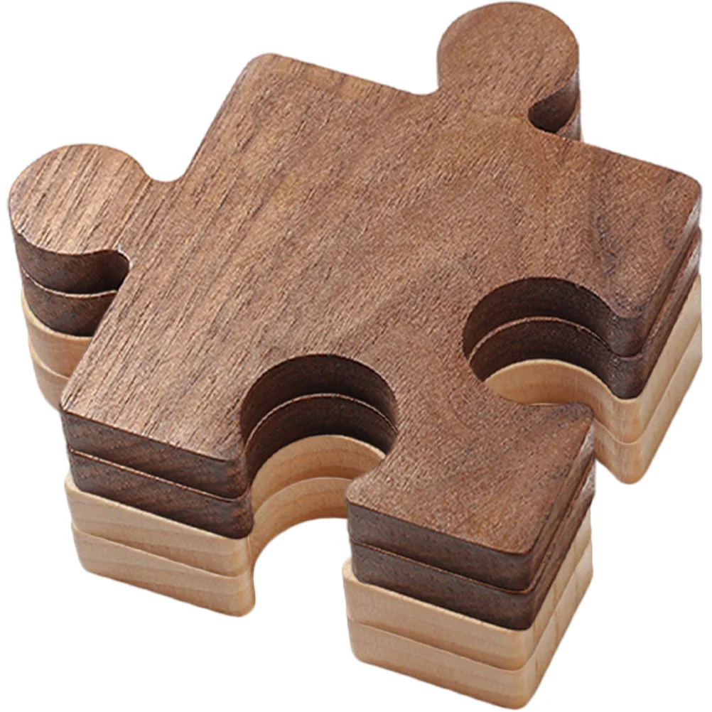 

4pcs Wooden Coasters For Drinks Wood Cup Coaster Heat Resistant Table Pad Bar Home Office Decor Insulated Coaster Set