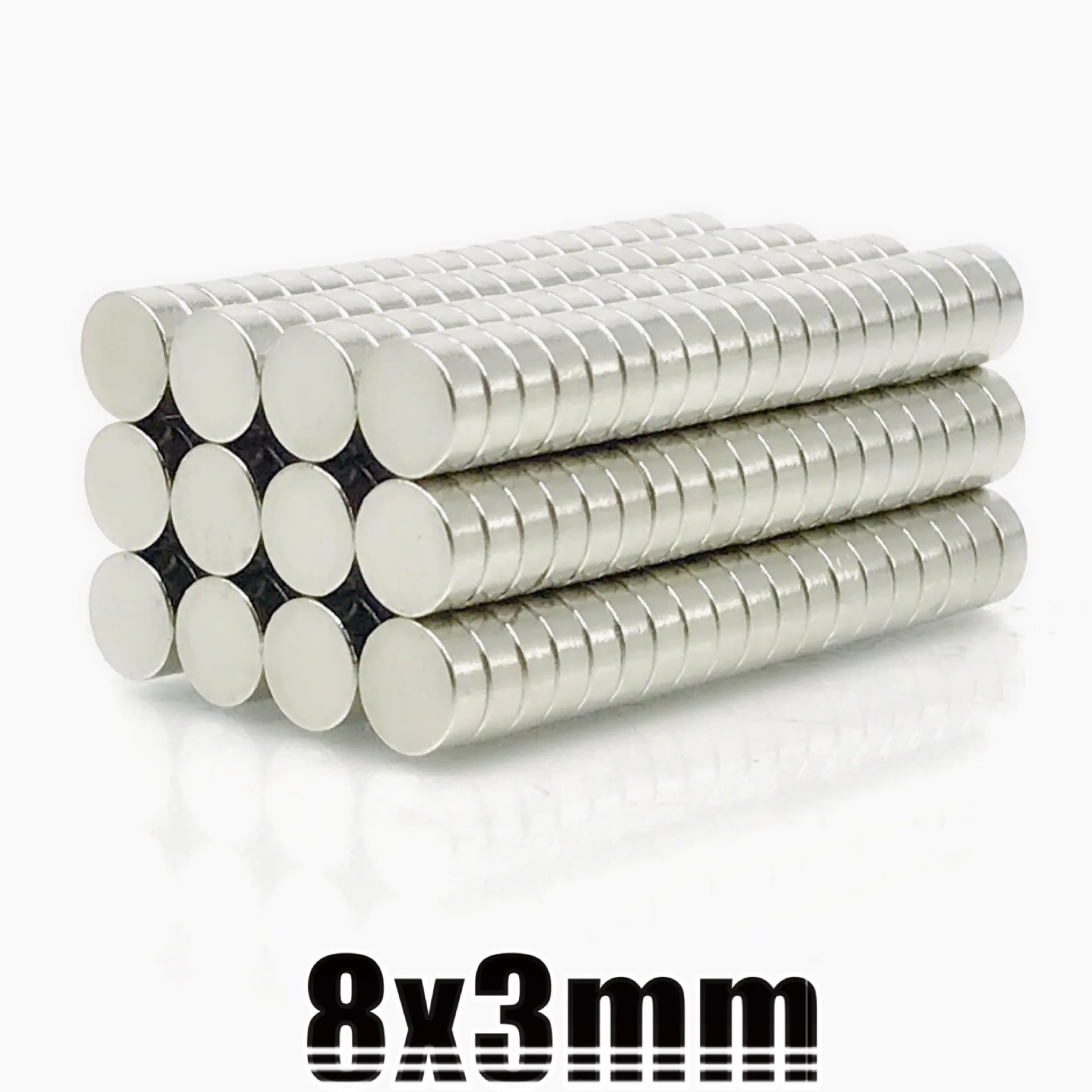 

10-2000PCS 8x3 mm Rare Earth Magnets Diameter 8x3mm Small Round Magnet 8mmx3mm Permanent Neodymium Magnets D8*3mm 8*3mm