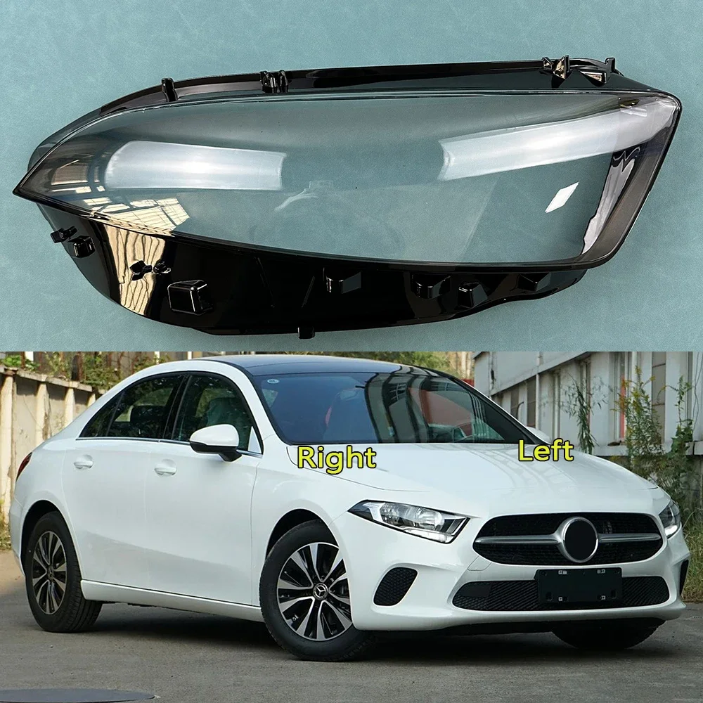 

For Mercedes-Benz W177 A-Class A180 A200L 2019-2021 Car Headlight Cover Lampcover Lampshade Lamp Glass Lens Case Auto Light Caps