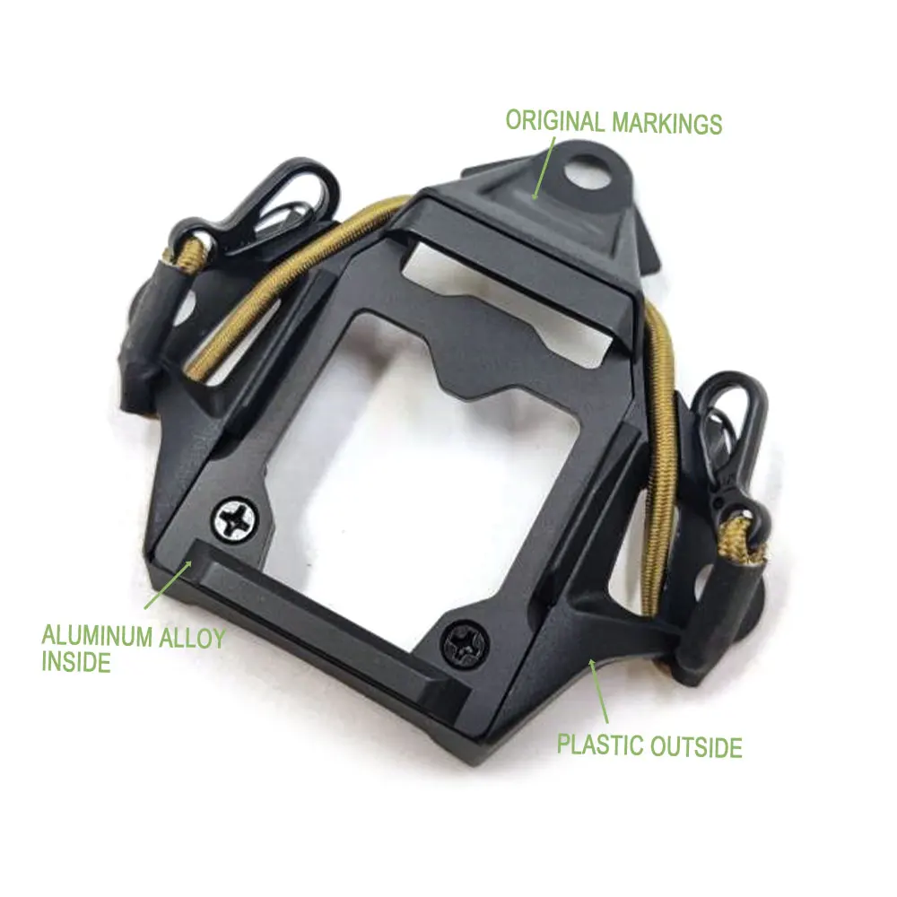 Imagem -03 - Sotac Gear-tactical 3-hole Esqueleto Sudário para Nvg Capacete Suporte Base de Montagem Acessórios Adaptador